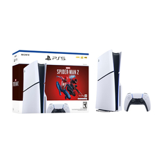 Игровая консоль Sony PlayStation 5 Disk Edition (Slim) Marvel&apos;s Spider Man 2 Bundle, 1 ТБ, белый