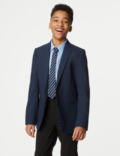 Школьный пиджак для мальчиков (9–16 лет) Marks &amp; Spencer, темно-синий