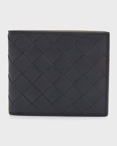 Мужской двухцветный кожаный бумажник Intrecciato Bifold Bottega Veneta