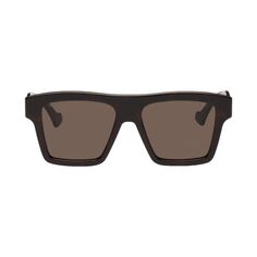 Солнцезащитные очки Gucci Tortoiseshell Square, коричневый
