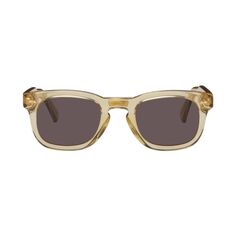 Солнцезащитные очки Gucci Taupe Square, коричневый