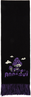 SSENSE Эксклюзивный черный шарф Anna Sui