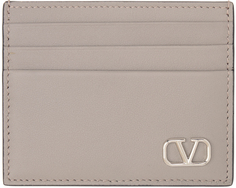 Серый мини-кардхолдер с логотипом Vlogo Signature Valentino Garavani