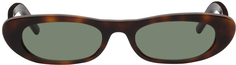 Черепаховые солнцезащитные очки SL 557 Saint Laurent