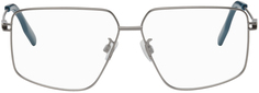 Серебряные квадратные оптические очки MCQ
