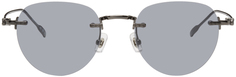 Круглые солнцезащитные очки из бронзы Montblanc
