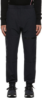 Черные брюки для отдыха с карманом на молнии Moncler