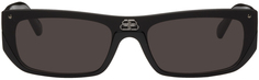 Черные солнцезащитные очки-щиты Balenciaga
