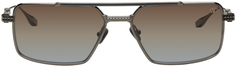 Черные солнцезащитные очки в прямоугольной оправе VI Valentino Garavani