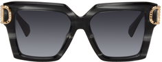 Черные квадратные солнцезащитные очки Valentino Garavani