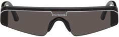 Черные солнцезащитные очки-щиты Balenciaga