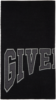 Черный шарф для колледжа Givenchy