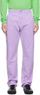 Пурпурные рабочие брюки Versace