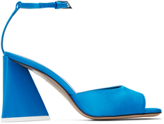 Синие босоножки на каблуке Piper The Attico