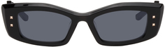 Черные солнцезащитные очки в прямоугольной оправе IV Valentino Garavani