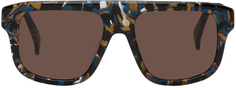 Квадратные солнцезащитные очки черепаховой расцветки Kenzo