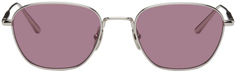 Серебряные солнцезащитные очки с полигонами CHIMI