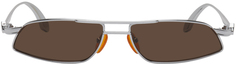 Серебряные низкие солнцезащитные очки Demo Han Kjobenhavn