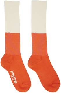 Двусторонние носки Off-White и Orange Homme Plissé Issey Miyake