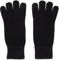Черные шерстяные перчатки Polo Ralph Lauren