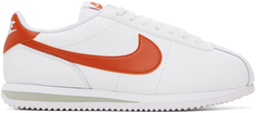 Бело-оранжевые кроссовки Nike Cortez