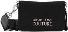 Черная спортивная сумка с логотипом Versace Jeans Couture