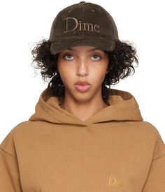 Коричневая кепка с логотипом Dime