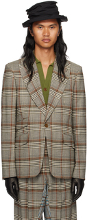 Зеленый пиджак на одной пуговице Vivienne Westwood