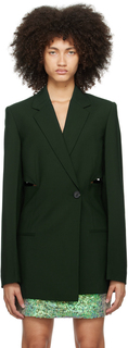 Зеленый пиджак с разрезом Eve Helmut Lang
