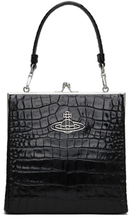 Черная сумка в квадратной оправе Queeny Vivienne Westwood