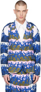 Разноцветный перекрученный пиджак Charles Jeffrey LOVERBOY