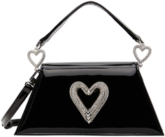 Черная сумка Samantha с тройным сердцем среднего размера MACH &amp; MACH