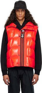 Moncler Genius Moncler x adidas Originals Оранжевый пуховый жилет Bozon