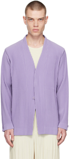 Пурпурный пиджак со складками 2 лавандового цвета HOMME PLISSe ISSEY MIYAKE