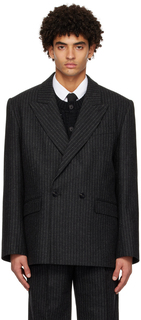 Серый пиджак в тонкую полоску Ernest W. Baker