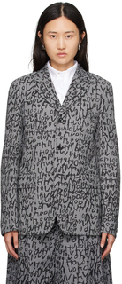 Серый пиджак в клетку Glen Comme des Garçons