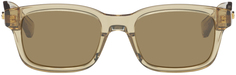 Коричневые квадратные солнцезащитные очки Bottega Veneta