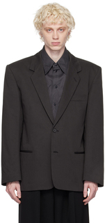 Серый пиджак свободного кроя LEMAIRE
