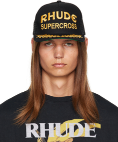 Черная кепка Supercross Rhude