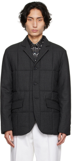 Серый стеганый пиджак ASPESI