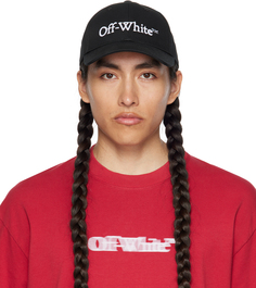 Черная книжная бейсболка Off-White