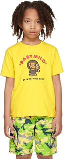 Желтая детская футболка BAPE Kids Milo Ice Cream #2