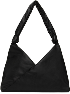 Черная сумка с треугольным узлом MM6 Maison Margiela