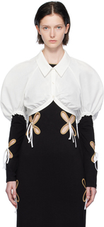 Белая укороченная блузка J.Kim
