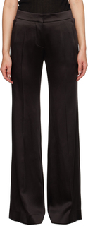Коричневые брюки-клеш Темно-коричневые Темные Givenchy