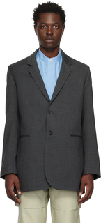 Эксклюзивный серый пиджак T/SEHNE SSENSE