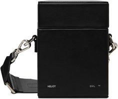 Черная сумка-коробка с ремешком HELIOT EMIL