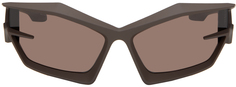 Коричневые солнцезащитные очки Giv Cut Матовые темные Givenchy
