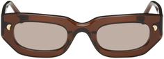 Коричневые солнцезащитные очки Kadee Nanushka