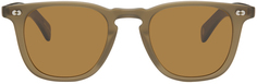 Коричневые солнцезащитные очки Brooks X Garrett Leight